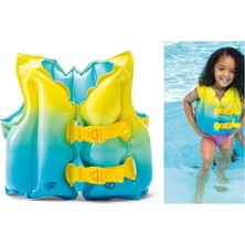 OMZ Intex Mavi Lagün Çocuk Deniz Yeleği 41X30CM (3-5 Yaş) Kız Erkek Çocuk Oyuncak Eğitici Oyuncaklar