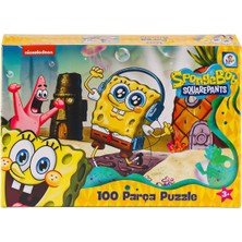 OMZ SB0049 Spongebob 100 Parça Puzzle Kız Erkek Çocuk Oyuncak Eğitici Oyuncaklar