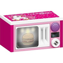 OMZ Dolu Unicorn Sesli Pembe Mikrodalga Fırın Kız Erkek Çocuk Oyuncak Eğitici Oyuncaklar