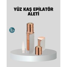 Kadınlar Için Yüz ve Kaş Epilatörü - Hassas Cilt Dostu, Pil ile Çalışan, Taşınabilir ve Şık Tasarım