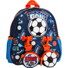 OMZ Vest Futbol Mini Sırt Çantası Lacivert Kız Erkek Çocuk Oyuncak Eğitici Oyuncaklar