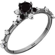 Sirius Pırlanta Siyah Pırlanta Black Dahlia Yüzük 0402R0069