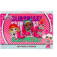 OMZ LOL0054 Lol 50 Parça Puzzle -Laço Kız Erkek Çocuk Oyuncak Eğitici Oyuncaklar