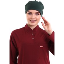 Tesettür Bone - 6429 Ördek Başı Yeşili