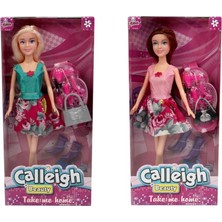 OMZ Kutulu 11,5inch. Calleigh Aksesuarlı Manken Bebek Kız Erkek Çocuk Oyuncak Eğitici Oyuncaklar