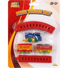 paraply Maxx Wheels Mini Tren Seti 11 Parça Kız Erkek Çocuk Oyuncak Eğitici Oyuncaklar