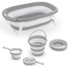 OMZ 7368 Katlanabilir 3ü 1 Araba Banyo Seti Kız Erkek Çocuk Oyuncak Eğitici Oyuncaklar