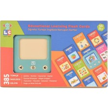 OMZ LC-31050 Öğretici Türkçe-Ingilizce Konuşan Flash Kartlar -Let's Be Child Kız Erkek Çocuk Oyuncak Eği