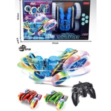 OMZ 360D Işıklı Buharlı Spin Stuntcar Kız Erkek Çocuk Oyuncak Eğitici Oyuncaklar