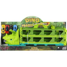 OMZ 4529 Dino Transporter Yarış Pisti + 4 Araç -Sunman Kız Erkek Çocuk Oyuncak Eğitici Oyuncaklar
