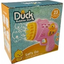 OMZ 6050 Ördekli Pilli Köpük Tabanca Pembe -Kym Kız Erkek Çocuk Oyuncak Eğitici Oyuncaklar