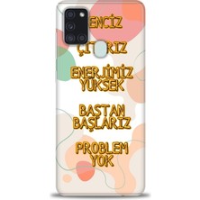 Rulet Samsung Galaxy A21S Hd Baskılı Kılıf + Seramik Tam Kaplayan Ekran Koruyucu 170