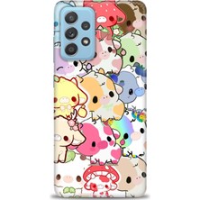 Rulet Samsung Galaxy A72 Hd Baskılı Kılıf + Seramik Tam Kaplayan Ekran Koruyucu 491