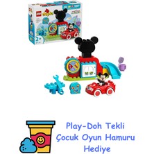 LEGO Duplo | Disney Mickey Fare’nin Kulüp Evi ve Arabası 10454-2 Yaş ve Üzeri Çocuklar Için Eğitici Oyuncak Yapım Seti, Doğum Günü Hediyesi (27 Parça) + Play-Doh Oyun Hamuru