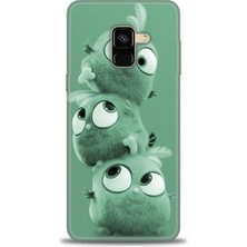 Samsung Galaxy A8 2018 Hd Baskılı Kılıf + Seramik Tam Kaplayan Ekran Koruyucu 367
