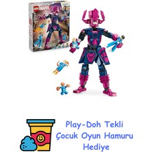 LEGO ǀ Marvel Fantastik Dörtlü, Galactus Yapım Figürüne Karşı 76316-9 Yaş ve Üzeri Çocuklara Süper Kahraman Minifigürü Içeren Yapım Seti, Doğum Günü Hediyesi Fikri (42 + Play-Doh Oyun Hamuru