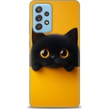 Rulet Samsung Galaxy A72 Hd Baskılı Kılıf + Seramik Tam Kaplayan Ekran Koruyucu 64