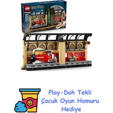 LEGO Harry Potter Kitaplık Dekoru: Hogwarts Ekspresi 76450-10 Yaş ve Üzeri Harry Potter Hayranı Çocuklar Için Yaratıcı Sergilenebilir Oyuncak Yapım Seti, Doğum Günü He + Play-Doh Oyun Hamuru