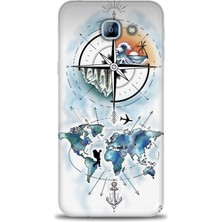 Rulet Samsung Galaxy A8 2016 Hd Baskılı Kılıf + Seramik Tam Kaplayan Ekran Koruyucu 82