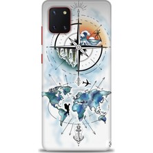 Samsung Galaxy A81 Hd Baskılı Kılıf + Seramik Tam Kaplayan Ekran Koruyucu 82