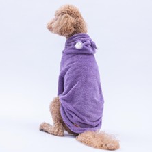 Pawstar Lila Lucca Teddy Hoodie Ayı Kulaklı Peluş Orta Büyük Irklar Köpek Kıyafeti Köpek Sweati