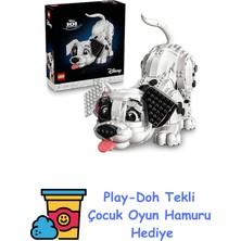 LEGO ǀ Disney 101 Dalmaçyalı Köpek Yavrusu 43269 - Yetişkin Hayvanseverler Için Yavru Köpek Figürü Içeren Koleksiyonluk Nostaljik Model Yapım Seti, Doğum Günü Hediyesi + Play-Doh Oyun Hamuru