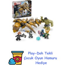 LEGO | Marvel Avengers, Leviathan’a Karşı 76290-7 Yaş ve Üzeri Süper Kahraman Sevenler Için Yaratıcı Oyuncak Yapım Seti (347 Parça) + Play-Doh Oyun Hamuru