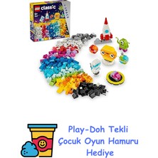 LEGO Classic Yaratıcı Uzay Gezegenleri 11037-4 Yaş ve Üzeri Çocuklar Için Inşa Edilebilen Güneş Sistemi Içeren Yaratıcı Oyuncak Yapım Seti, Doğum Günü Hediyesi Fikri ( + Play-Doh Oyun Hamuru