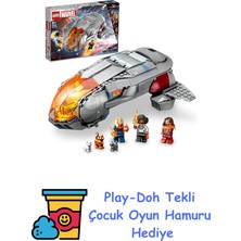 LEGO Marvel Hoopty 76232 – 8 Yaş ve Üzeri Süper Kahraman Hayranı Çocuklar Için Uzay Gemisi ve 3 Minifigür Içeren Yaratıcı Oyuncak Yapım Seti, Harika Bir Hediye Fikri ( + Play-Doh Oyun Hamuru