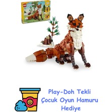 Lego® Creator 3’ü 1 Arada Orman Hayvanları: Kızıl Tilki 31154-9 Yaş ve Üzeri Çocuklar Için Baykuş ve Sincap Model Seçenekleri Içeren Yaratıcı Oyuncak Yapım Seti (667 P + Play-Doh Oyun Hamuru