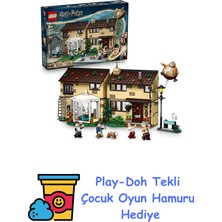 LEGO Harry Potter Privet Drive: Marge Hala’nın Ziyareti 76451-8 Yaş ve Üzeri Çocuklar Için Sergilenebilir Koleksiyonluk Yaratıcı Oyuncak Yapım Seti, Doğum Günü Hediyes + Play-Doh Oyun Hamuru