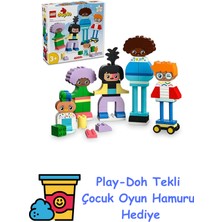 LEGO Duplo Kasabası Inşa Edilebilen Duygulu Insanlar 10423-3 Yaş ve Üzeri Çocuklar Için Eğitici Oyuncak Yapım Seti, Doğum Günü Hediyesi Fikri (71 Parça) + Play-Doh Oyun Hamuru