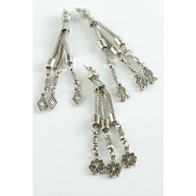 Zero Techmrt Karışık Tesbih Püskülü 1 Adet-Gümüş Rengi