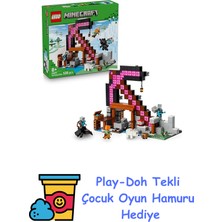 LEGO Minecraft Kazma Madeni 21277-8 Yaş ve Üzeri Minecraft Hayranı Çocuklar Için Video Oyunu Temalı, Dekoratif Yaratıcı Oyuncak Yapım Seti, Doğum Günü Hediyesi Fikri ( + Play-Doh Oyun Hamuru