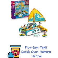 LEGO Friends Gezi Teknesi Macerası 42664-8 Yaş ve Üzeri Tekne Hayranı Çocuklar Için Tekne ve 4 Minifigür Içeren Yaratıcı Oyuncak Yapım Seti, Doğum Günü Hediyesi (685 P + Play-Doh Oyun Hamuru