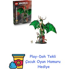 LEGO Nınjago Muhafız Ejderha 71847 – 14 Yaş ve Üzeri Çocuklar Için Usta Wu Minifigürü ve Detaylı Ejderha Figürü Içeren Koleksiyonluk Yaratıcı Oyuncak Yapım Seti, Doğum + Play-Doh Oyun Hamuru
