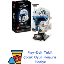 LEGO Star Wars Yüzbaşı Rex Kaskı 75349 - Yetişkinler Için Koleksiyonluk Sergileme Modeli Yapım Seti (854 Parça) + Play-Doh Oyun Hamuru