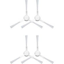 robotyedek xiaomi Mop Pro STYJ02YM (Beyaz) Uyumlu Yedek Yan Fırça-4 Adet