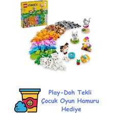 LEGO Classic Yaratıcı Evcil Hayvanlar 11034 – 5 Yaş ve Üzeri Için Hayvan Figürleri Içeren Yaratıcı Oyuncak Yapım Seti, Doğum Günü Hediyesi Fikri (450 Parça) + Play-Doh Oyun Hamuru