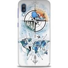 Samsung Galaxy A40 Hd Baskılı Kılıf + Seramik Tam Kaplayan Ekran Koruyucu 82