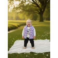 Nnk Exclusive Laura Baby Yelekli Kız Bebek/çocuk 3 Lü Alt Üst Takım