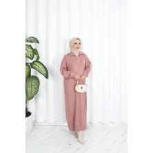 Nisum Moda Fitilli Fermuarlı Triko Elbise