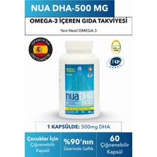 Nua DHA 500 Omega-3 İçeren Gıda Takviyesi 60 Kapsül