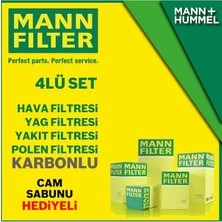 Mann Filter Toyota Corolla Uyumlu 1.4 D4D Mann-Filter Filtre Bakım Seti 2007-2018