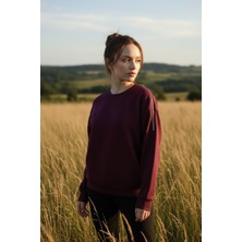 Flare Kadın Omuzları Fermuar Detaylı Pamuklu Sweatshirt | Şık & Rahat Günlük Tarz