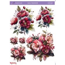 Çiçek Desenli Sulu Transfer LNT-245 25X35