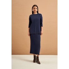 Kulvar Trend 140273 Rayon Düğmeli Etekli Takım