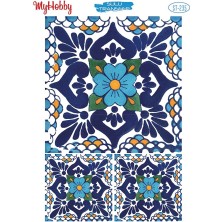 St 235 Çini, Portekiz Desen Sulu Transfer 25*35 cm