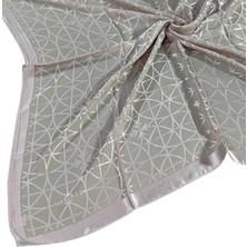 Mim Eşarp ve Şal Mısırlı Eşarpları Devore Geometrik Desenli Eşarp