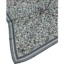 Mim Eşarp ve Şal Valino Çiçek Desenli Şifon Eşarp – 90X90 cm